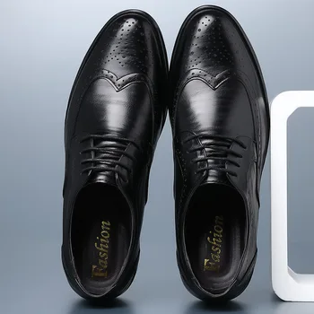 Móda Klasické Muž Namieril Prst Šaty Topánky Mens Patent Kožené Čierne Svadobné Topánky Oxford Formálne Topánky Veľká Veľkosť 38-47