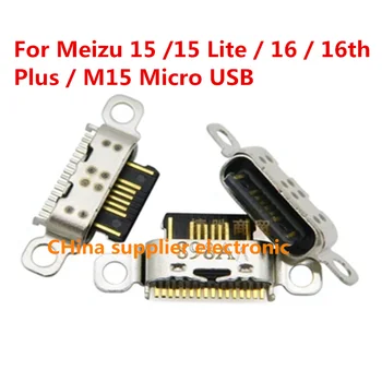 Typ C Pre Meizu 15 /15 Lite / 16 / 16. Plus / M15 Micro USB Konektor Zásuvka Konektor Nabíjacieho Portu Opravu, Náhradné Diely