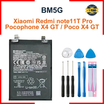 BM5G 5080mAh Batérie Pre Xiao Redmi Note11T Pro / Pocophone X4 GT / Poco X4 GT Pôvodná Kapacita Batérie Telefónu Bateria