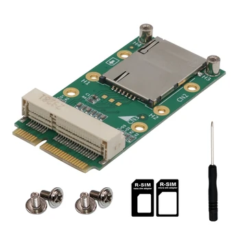 Mini PCIE Adaptér S SIM Karta, Slot Pre 3G/4G Modul WWAN HSPA MODEM LTE Mini Card GPS Kartu Pre Desktop, Notebook