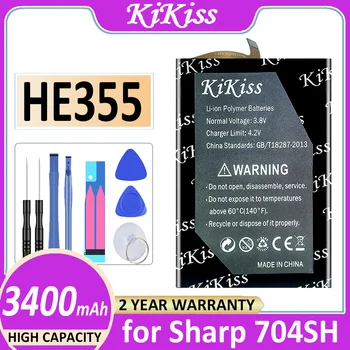 KiKiss Batérie HE355 3400mAh pre Ostré 704SH Bateria