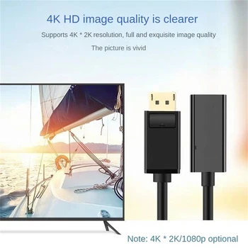 1~5 KS na kompatibilný s HDMI Kábel 4K 30Hz DisplayPort Adaptér, Displej Port, Video a Audio pre PC HDTV Projektor Notebook
