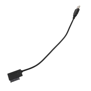 5X USB 2.0 Mini Sata II 7+6 13Pin Adaptér Converter Kábel Pre Notebook, CD/DVD ROM Tenká Jednotky