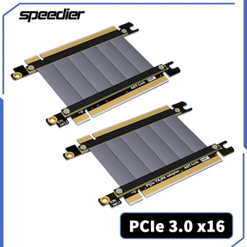 R33SS R33NS Stúpačky PCI-E X16 Jumper Predlžovací Kábel PCI Express PCIe 3.0 16x Samec Samec TX-RX Signál Vymieňať Priame