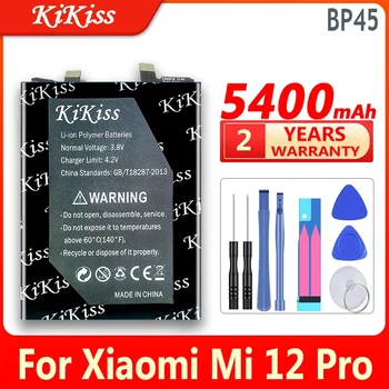 5400mAh KiKiss výkonnú Batériu BP45 BP 45 Pre Xiao Mi 12 Pro Mi12 Pro Mobilného Telefónu, Batérie