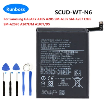 4000mAh SCUD-WT-N6 New Vysoká Kvalita Telefón Batéria Pre Samsung GALAXY A10S A20S SM-A107 SM-A207 F/DS SM-A2070 A207F/M A107F/DS