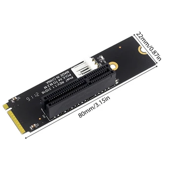 2X NGFF M. 2 PCI-E 4X Stúpačky Karty M2 M Kľúčom K Pcie X4 Adaptér S LED Indikátor Napájania SATA Podstavec Pre Bitcoin Mining