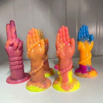 SXXY Unikátne Farebné Silikónové Prst Análne Dildo Veľké Sacie Fantázie, Sexuálne Hračky, Ženy G-spot Masáž, Masturbácia, Análny Plug Shop