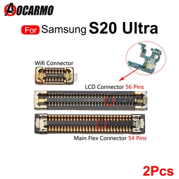 2 ks LCD FPC Konektor základnej Dosky PCB Konektor Doske Flex Konektor, Signál WIFI Anténa Pre Samsung Galaxy S20Ultra S20u Opravy