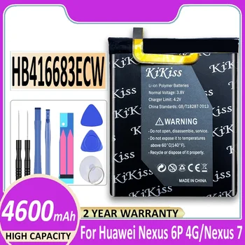 4600mAh Pre Huawei HB416683ECW Batériu Pre HUAWEI Nexus 6P pre Nexus6P H1511 H1512 Mobilného Telefónu, Batérie