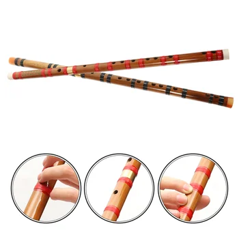 1 ks Čínsky Štýl Bambusová Flauta Úvodné Flauta pre Začiatočníkov, Študentov (D Kľúč)