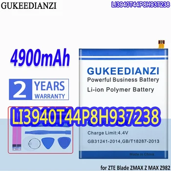 Vysoká Kapacita GUKEEDIANZI Batérie LI3940T44P8H937238 4900mAh pre ZTE Blade ZMAX Z MAX Z982