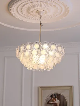 Francúzsky Vstup Lux Krištáľové Sklo Obývacia Izba Luster Krém Štýl Jedáleň Vysoký Zmysel Pre Spálne Lampy