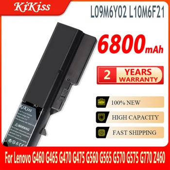 KiKiss Novú Batériu L09M6Y02 L10M6F21 L09S6Y02 L09L6Y02 6800mAh pre Lenovo G460 G465 G470 G475 G560 G565 G570 G575 G770 Z460