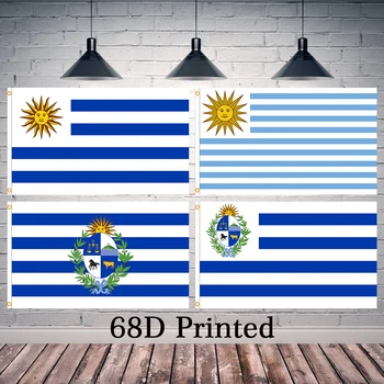 90X150cm Uruguaj Vlajka Polyester Vytlačené Dekorácie Banner Gobelín FLAGLAND