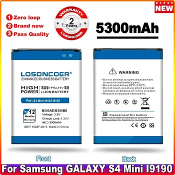 Nové Modely Top 5300mAh B500BE B500AE Pre Samsung S4 Mini Batéria i9190 i9198 i9192 i9195 S4mini pre Galaxy S4 Mini Batéria