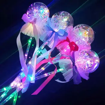 Rozsvietiť Magics Prútik Žiariace Princezná Prútik LED Čarovná Hračka pre Očarujúce Úlohu Hrať Cosplay a Narodeninové Oslavy príslušenstvo