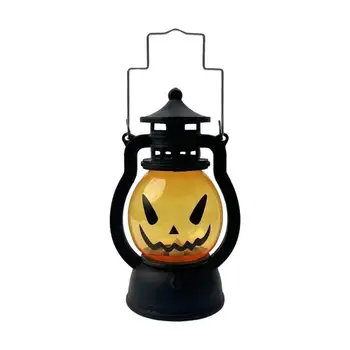 Halloween dekorácie elektronické sviečky tekvica tekvica lampáš retro Veľkonočné Domova Batérie Prevádzkované Tekvica Led Svetlo