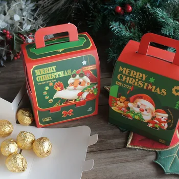 12pcs Vianočné Santa Darček Batoh Papierovej Krabici Ako Candy Mydlo Sviečka Darčekový Obal Party Láskavosti Dekor