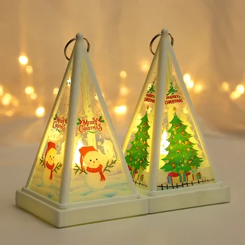 Santa Claus Snehuliak Svietidla Svetlo Tvorivé Tabuľka Dekor Prenosné Vianočné Dekorácie Pre Domov Domov Ornament Strana Dodávky