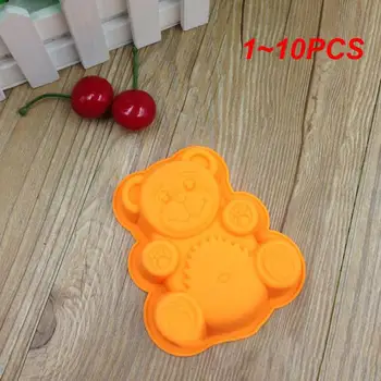 1~10PCS Medveď Tortu Si Silikónové Formy Dekorácie, Čokolády, Zmrzliny, Pečenie Nástroj pre Domácnosť, Kuchynské Formy na Pečenie, Pečenie Nástroj