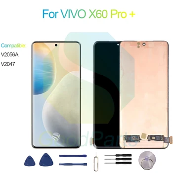 Pre VIVO X60 Pro + Displej Nahradenie 2376*1080 V2056A, V2047 Pre VIVO X60 Pro Plus LCD Dotykový Digitalizátorom.