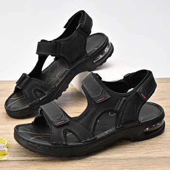 Nové Módne Letné Rekreačné Mužov Topánky Plážové Sandále Kvalitné Originálne Kožené Sandále Mäkké Veľké Veľkosť pánske Sandále Veľkosť 38-45
