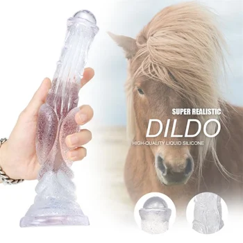 Kôň Dilda Realistický Penis Falus Zvierat Dildo prísavky Monster Veľký Péro Análny Sex Hračky pre Ženy Masturbator G-Spot Orgazmus