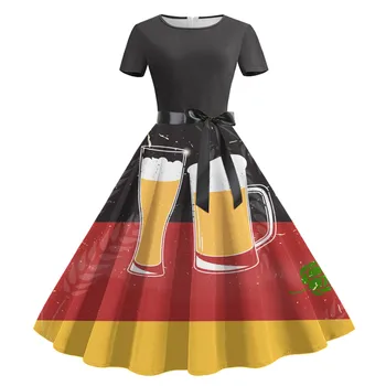 Šaty Pre Ženy Krátke Koleno Dĺžke Retro Linky Horela Swing Formálne Prom Party Vintage Koktejlové Šaty