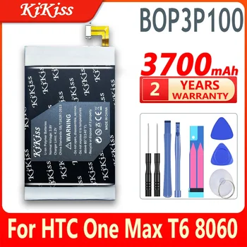 KiKiss 3700mAh Batérie Pre HTC One v, MAX T6 809D 8060 8160 8088 8090 803e 803s Batériu Mobilného Telefónu BOP3P100 B0P3P100