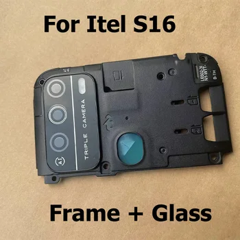 Pre Itel S16 Zadná Kamera, Sklenený Objektív Zadnej Kamery Skla S Rámom Držiak Krytu Výmena Opravy Dielov