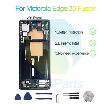 Pre Motorola Okraji 30 Fusion Displej Nahradenie 2400*1080 Pre Moto Okraji 30 Fusion Dotykový LCD Digitalizátorom.