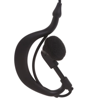 CPDD Cureved Slúchadlo pre obojsmerné Vysielačky 2 PIN Earhook Headset Enhanced Komunikácia a Pohodlné Nosenie pre ICV8 V80 V80E