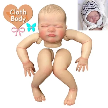 19 palcový 48 cm Reborn Bábiky Súprava Max Spanie Baby Doll je Už Natreté DIY Bábika Časti