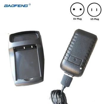 Pôvodné Baofeng UV-3R obojsmerné Rádiové Desktop Nabíjačka 100V-240V BL-3 AC Napájanie UV3R Poplatok Príslušenstvo US/EU Plug