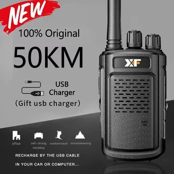 XF-888S 8W 5200mAh Walkie Talkie obojsmerná Rádiová UHF 400-470MHz 16CH Walkie-talkie Vysielač Rádia Zápas Baofeng Rádio