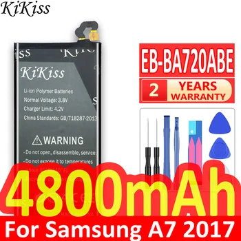 4800mAh High Capacity Batérie Pre Samsung Galaxy A7 2017 Verzia SM-A720 A720 A720F Telefón Batéria EB-BA720ABE Big Power