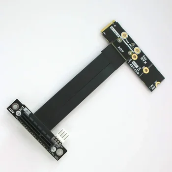 PDO PCI-e 4.0 3.0 M. 2 NVMe na x4 Stúpačky Kábel, Grafická Karta Rozšírenia M. 2 NVMe Tlačidlo M Adaptéra PCIe x4 Konektor 4.0 Full Speed