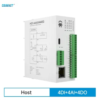 8DI Diaľkové IO Modul RS485, Ethernet CDSENET M31-AXXX8000G Analógový Spínač Nadobudnutie Modbus TCP RTU Upgrade Firmware PNP NPN RJ45