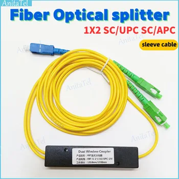 1-5 ks/veľa 1X2 SC/UPC SC/APC PLC Singlemode Optických Splitter FTTH PLC Fabrica Esse Splitter Box SM PLC 1x2 SC/UPC